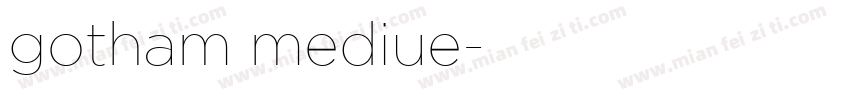 gotham mediue字体转换